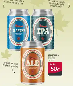 Fleggaard Albani Mosaic IPA, Blanche el. Belgisk Ale erbjuda