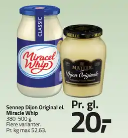 Fleggaard Sennep Dijon Original el. Miracle Whip erbjuda