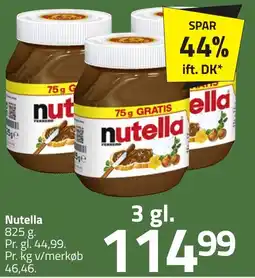 Fleggaard Nutella erbjuda