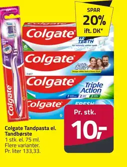 Fleggaard Colgate Tandpasta el. Tandbørste erbjuda