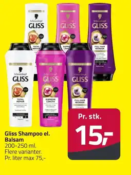 Fleggaard Gliss Shampoo el. Balsam erbjuda