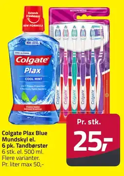 Fleggaard Colgate Plax Blue Mundskyl el. Tandbørster erbjuda
