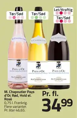 Fleggaard M. Chapoutier Pays d'Oc Rød, Hvid el. Rosé erbjuda
