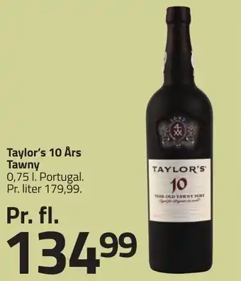Fleggaard Taylor's 10 Års Tawny erbjuda