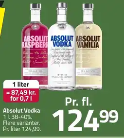Fleggaard Absolut Vodka erbjuda