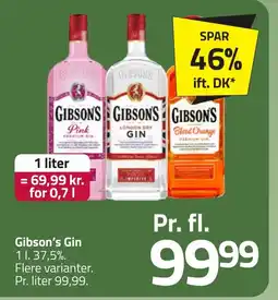 Fleggaard GIBSON'S Gin erbjuda