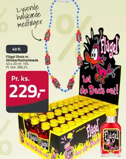 Fleggaard Flügel Shots m. Oktoberfesthalskæde erbjuda