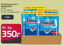 Fleggaard Finish Power All in 1 Opvasketabs erbjuda