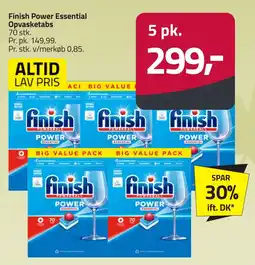 Fleggaard Finish Power Essential Opvasketabs erbjuda