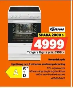 Power GRAM Keramisk spis erbjuda
