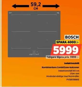 Power BOSCH Induktionshäll erbjuda