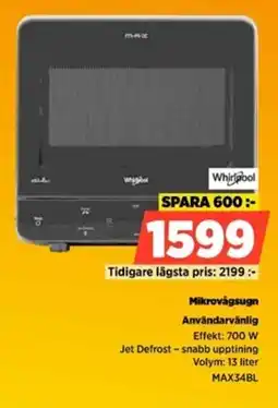 Power WHIRLPOOL Mikrovågsugn erbjuda