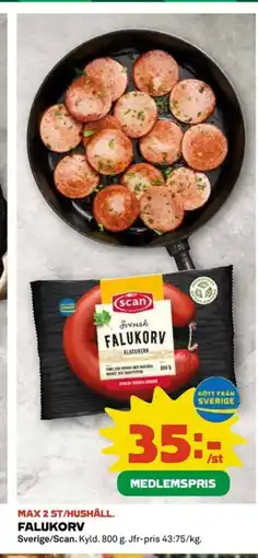 Coop Falukorv erbjuda