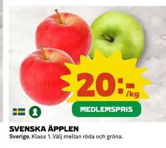 Coop Svenska äpplen erbjuda