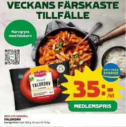 Coop SVERIGE/SCAN Falukorv erbjuda