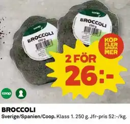 Coop Broccoli erbjuda