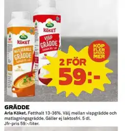 Coop ARLA Grädde erbjuda