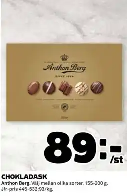 Coop ANTHON BERG Chokladask erbjuda