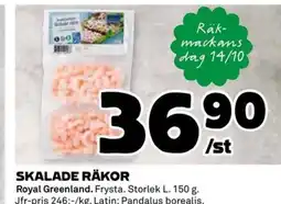 Coop ROYAL GREENLAND Skalade räkor erbjuda