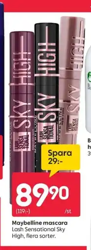 Rusta MAYBELLINE mascara erbjuda