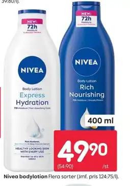 Rusta NIVEA bodylotio erbjuda