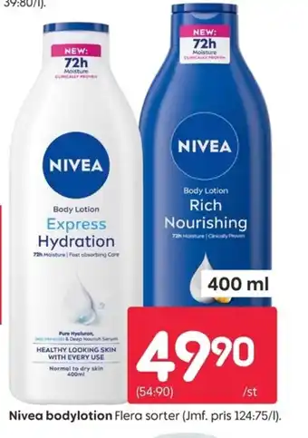 Rusta NIVEA bodylotio erbjuda