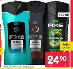Rusta AXE duschgel erbjuda