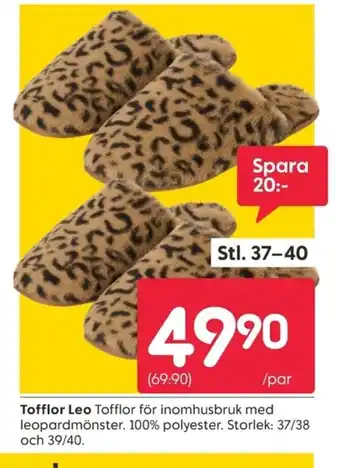 Rusta Tofflor Leo erbjuda