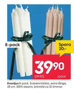 Rusta Kronljus 8-pack erbjuda