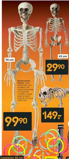 Rusta Skrämmande skelett erbjuda