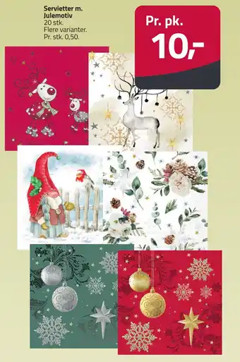 Fleggaard Servietter m. Julemotiv erbjuda