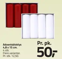 Fleggaard Adventsbloklys 4,8 x 15 cm. erbjuda