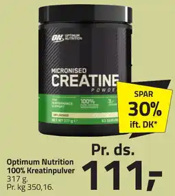 Fleggaard Optimum Nutrition 100% Kreatinpulver erbjuda