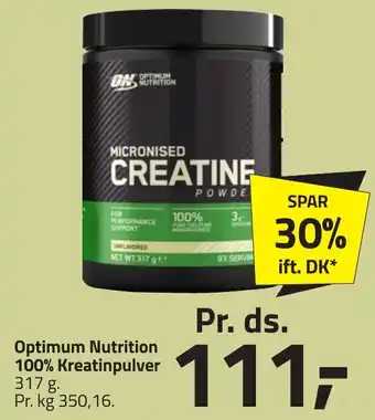 Fleggaard Optimum Nutrition 100% Kreatinpulver erbjuda