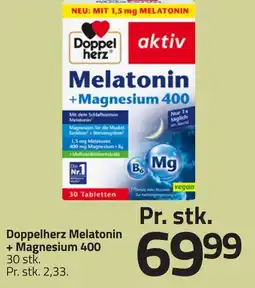 Fleggaard Doppelherz Melatonin + Magnesium 400 erbjuda