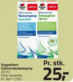 Fleggaard Doppelherz Saltvandsnæsespray erbjuda