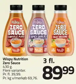 Fleggaard Wispy Nutrition Zero Sauce erbjuda