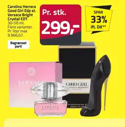 Fleggaard Carolina Herrera Good Girl Edp el. Versace Bright Crystal EDT erbjuda