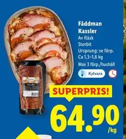 Lidl Fåddman Kassler, SEK 64.9 erbjuda
