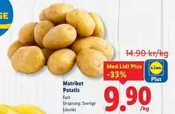 Lidl Matriket Potatis, Pris i appen erbjuda