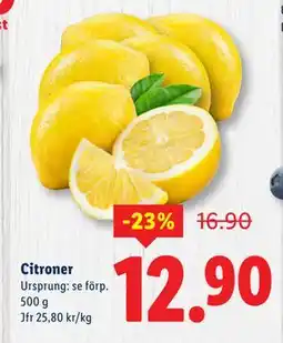 Lidl Citroner, SEK 12.9 erbjuda