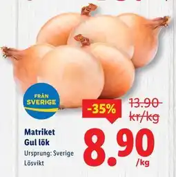 Lidl Matriket Gul lök, SEK 9.9 erbjuda