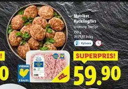 Lidl Matriket Kycklingfärs, SEK 59.9 erbjuda