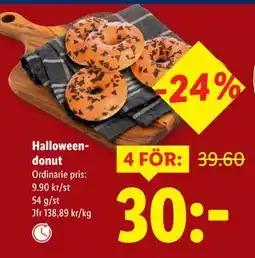 Lidl Halloweendonut, SEK 30 erbjuda