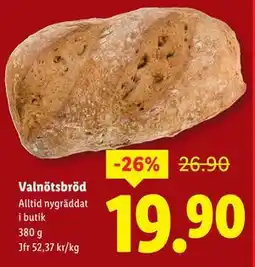 Lidl Valnötsbröd, SEK 19.9 erbjuda