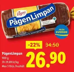 Lidl PågenLimpan, SEK 26.9 erbjuda