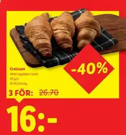 Lidl Croissant, SEK 16 erbjuda