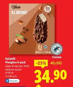 Lidl Gelatelli Pinnglass 6-pack, SEK 34.9 erbjuda