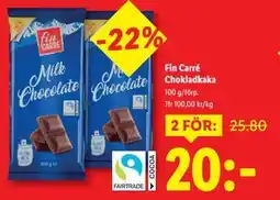 Lidl Fin Carré Chokladkaka, SEK 20 erbjuda
