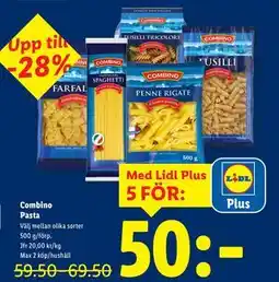 Lidl Combino Pasta, Pris i appen erbjuda